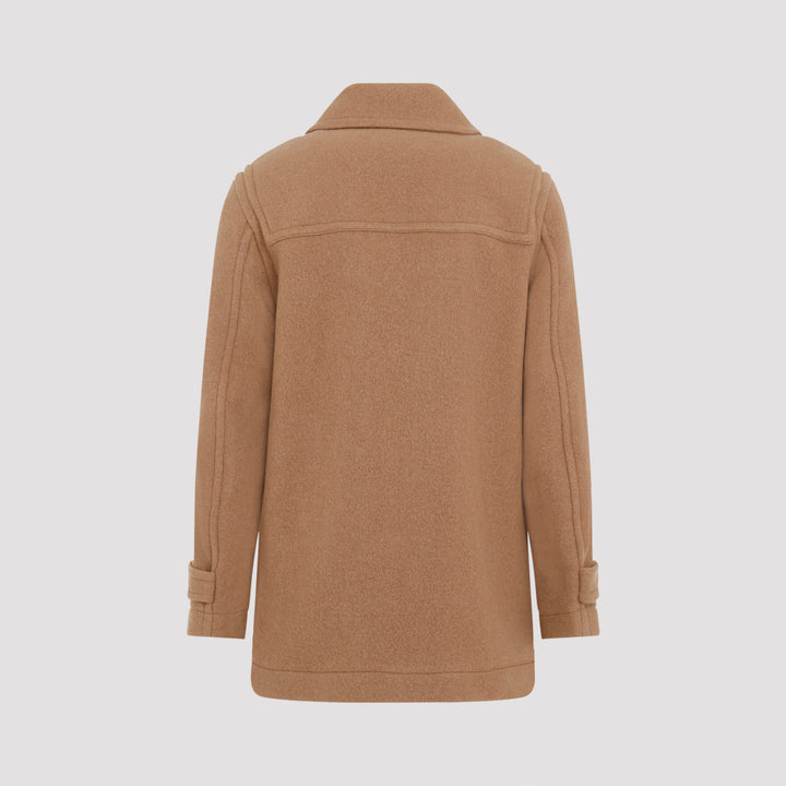 Camel Ranner Wool Coat-3