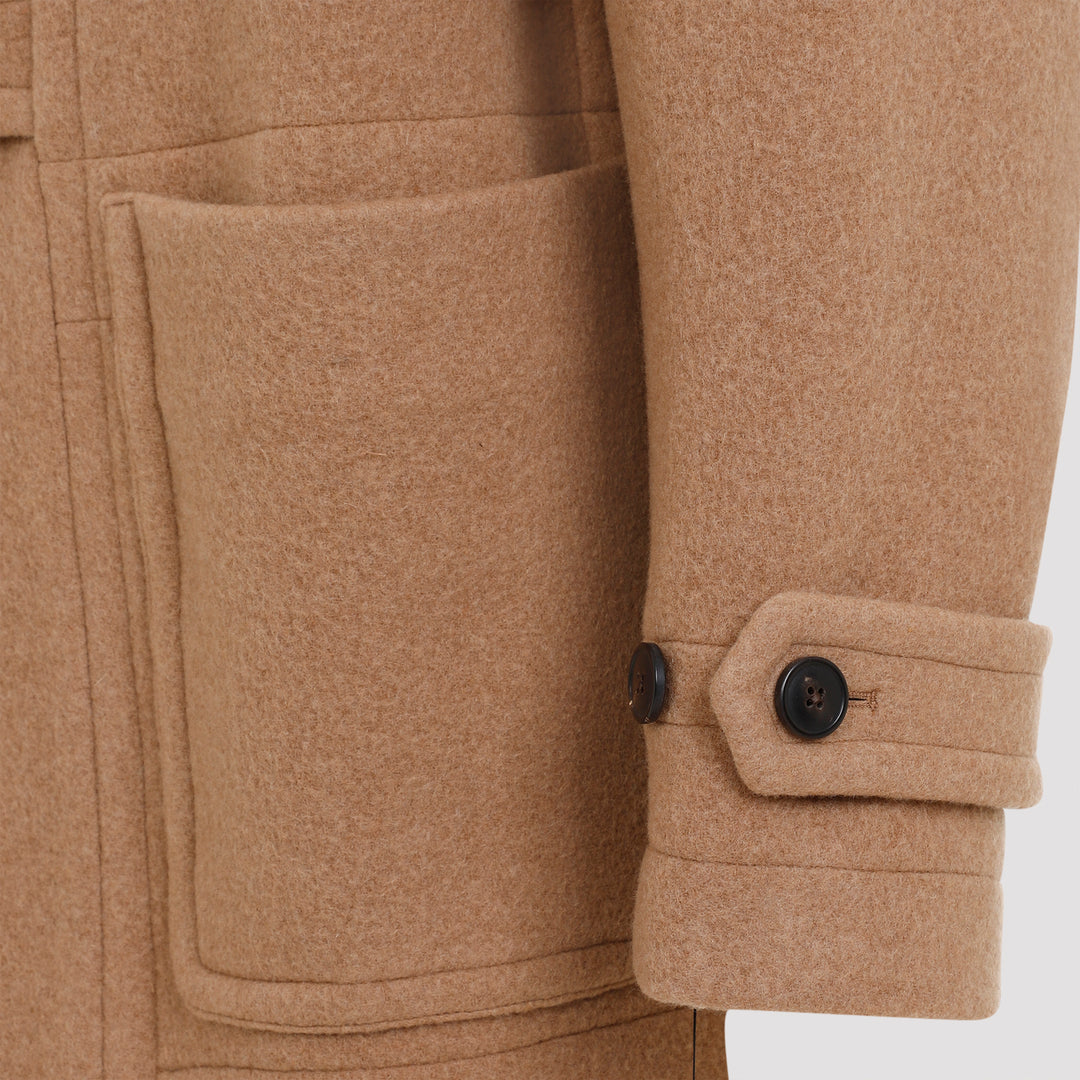 Camel Ranner Wool Coat-4