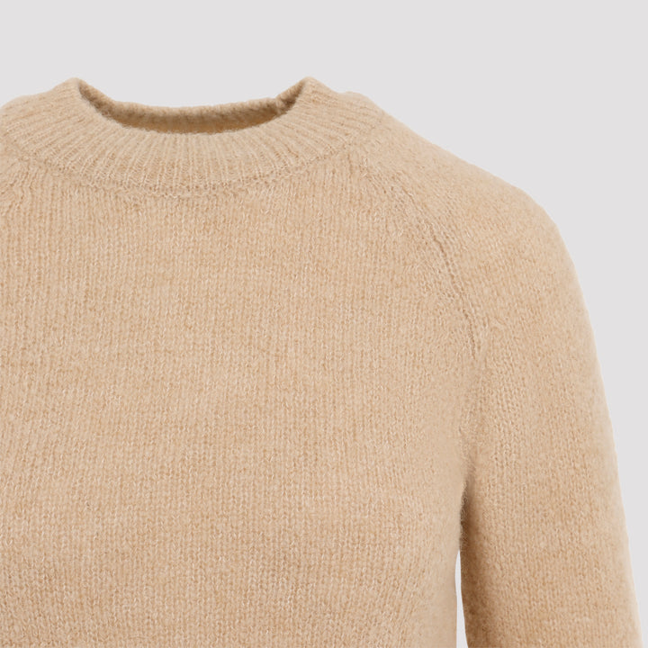 Beige Texas Alpaca Pullover-3