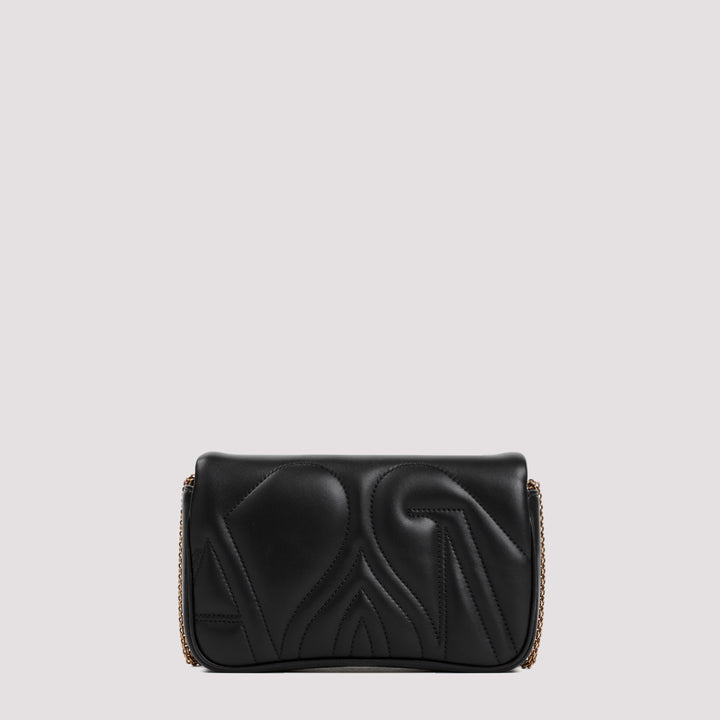 Black Nappa Leather The Mini Seal Handbag-3