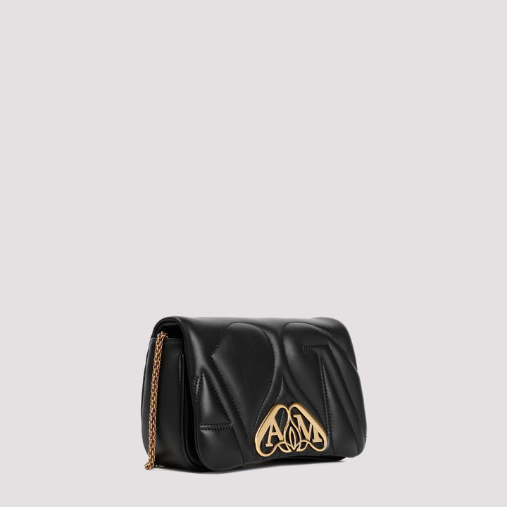 Black Nappa Leather The Mini Seal Handbag-4