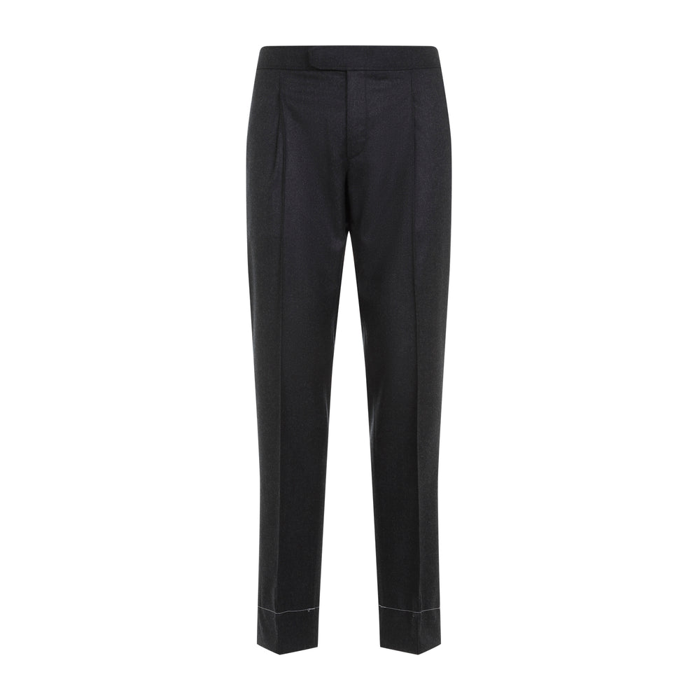 Graphite Grey Wool Melbourne Pants-1