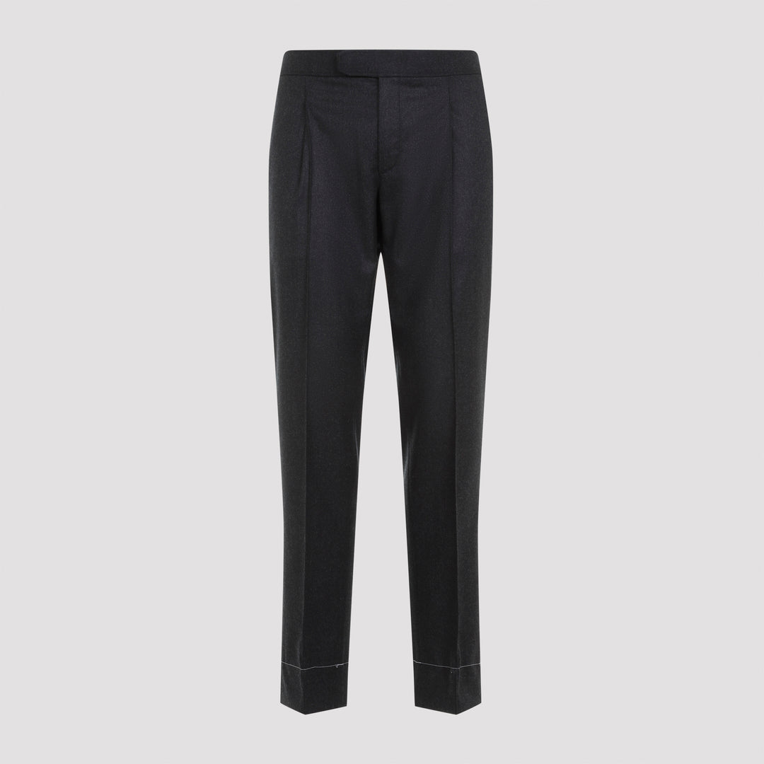 Graphite Grey Wool Melbourne Pants-2