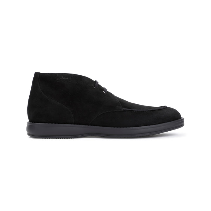 Black Suede Leather Desert Boot-1