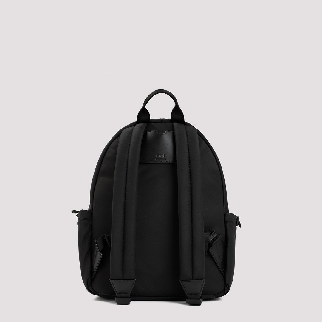 Black Nylon Backpack-3