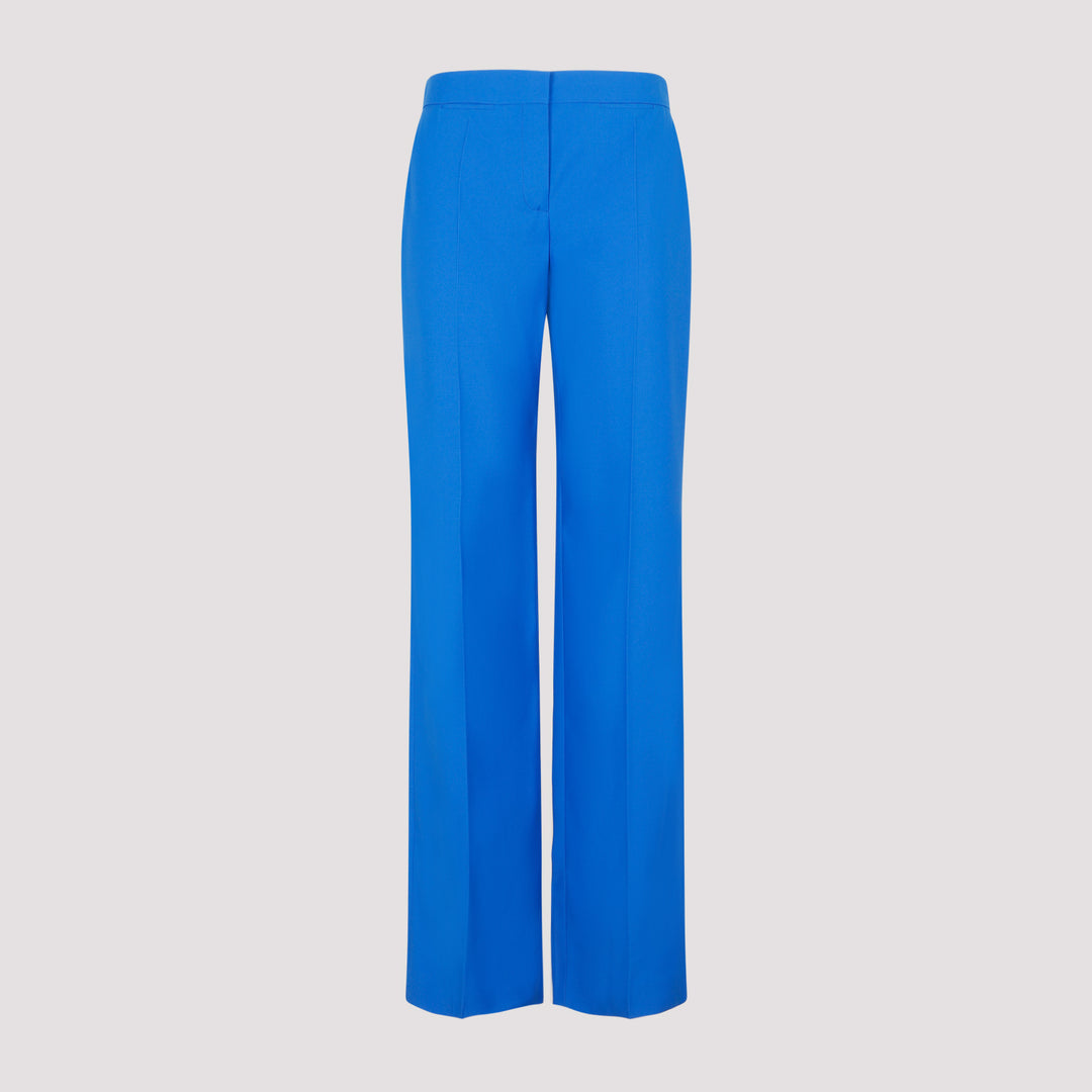 Galactic Blue Wool Trousers-0