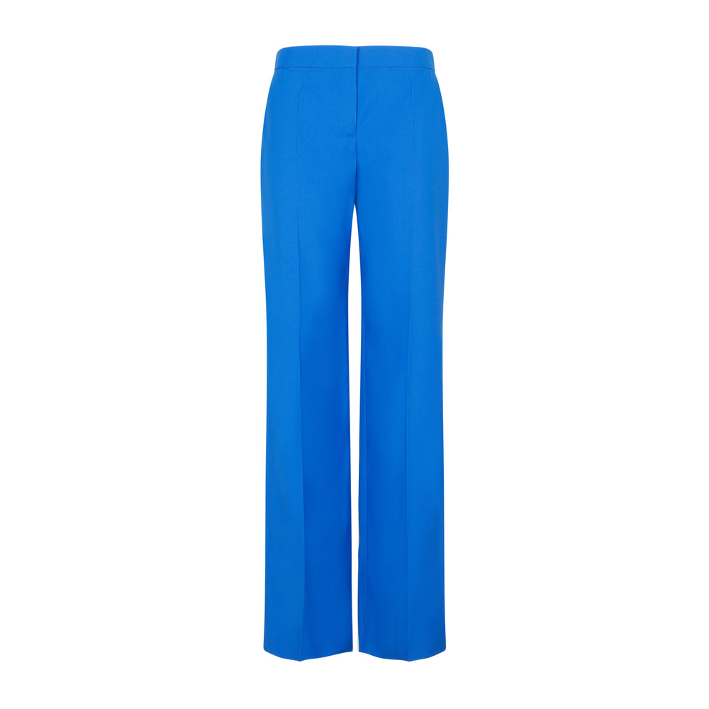 Galactic Blue Wool Trousers-1