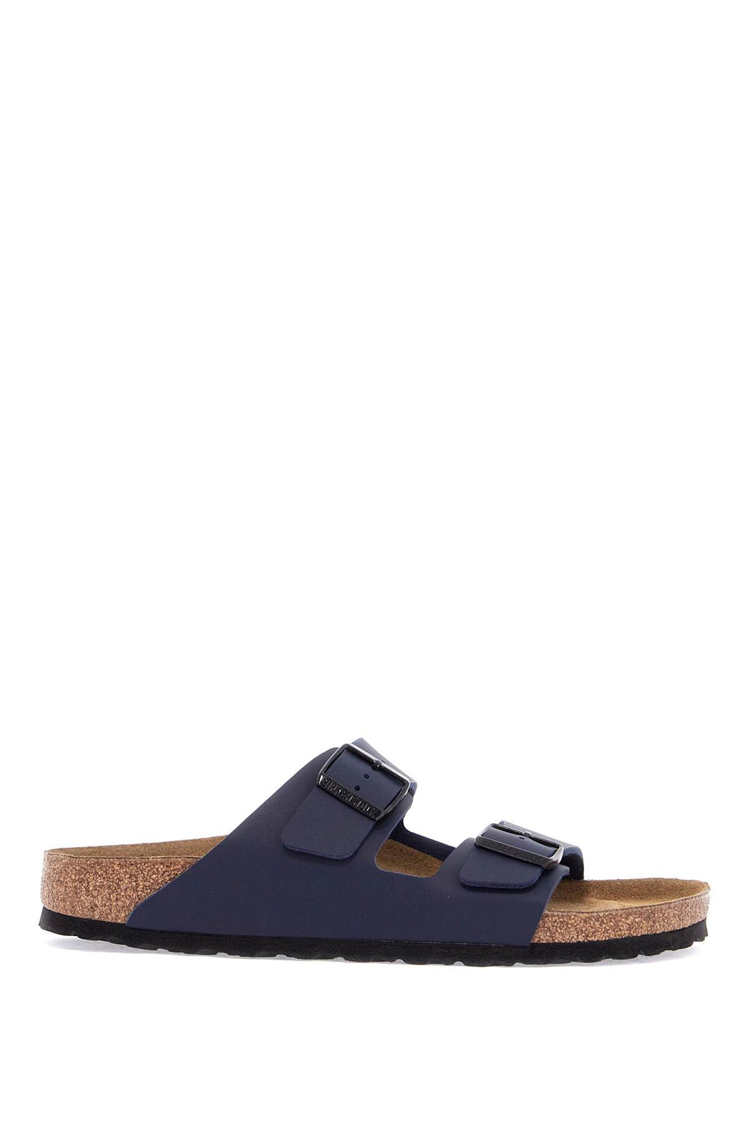 dark blue arizona sandals in birkoflor with cork sole-0