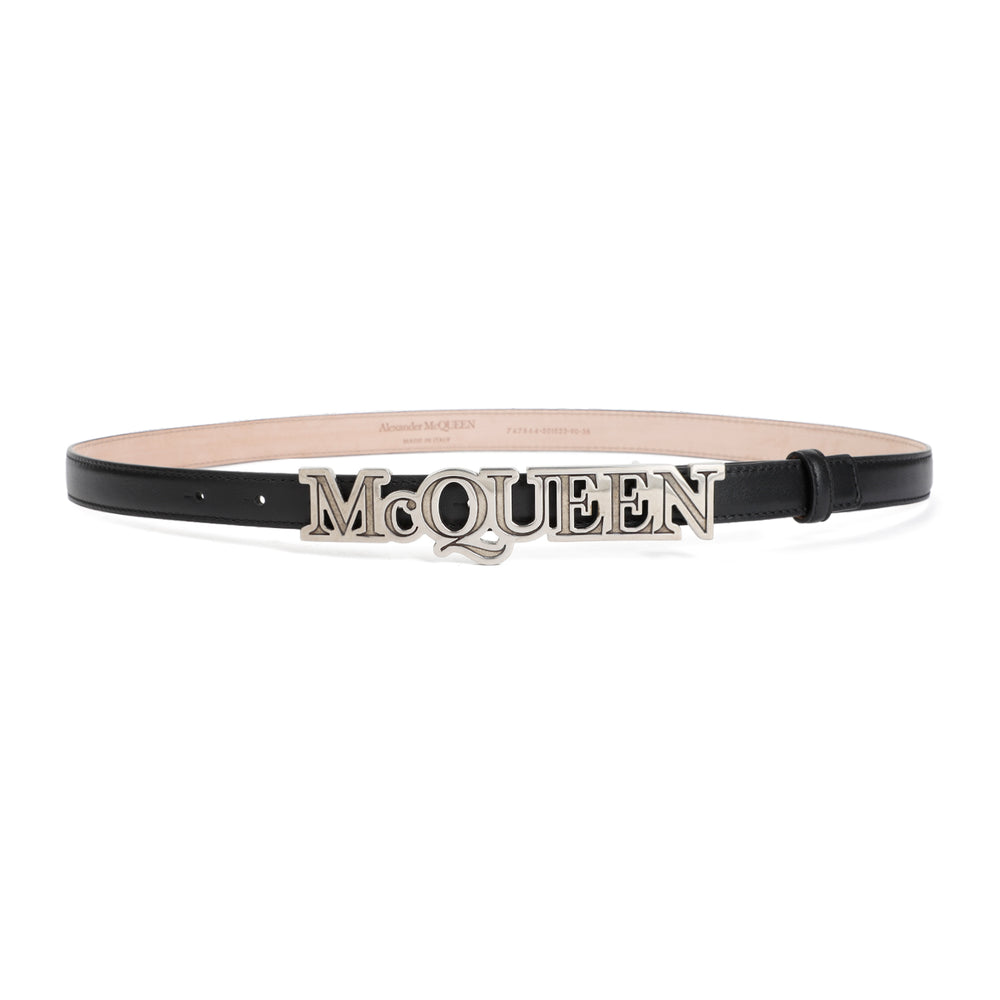 Black Calf Leather Belt-1