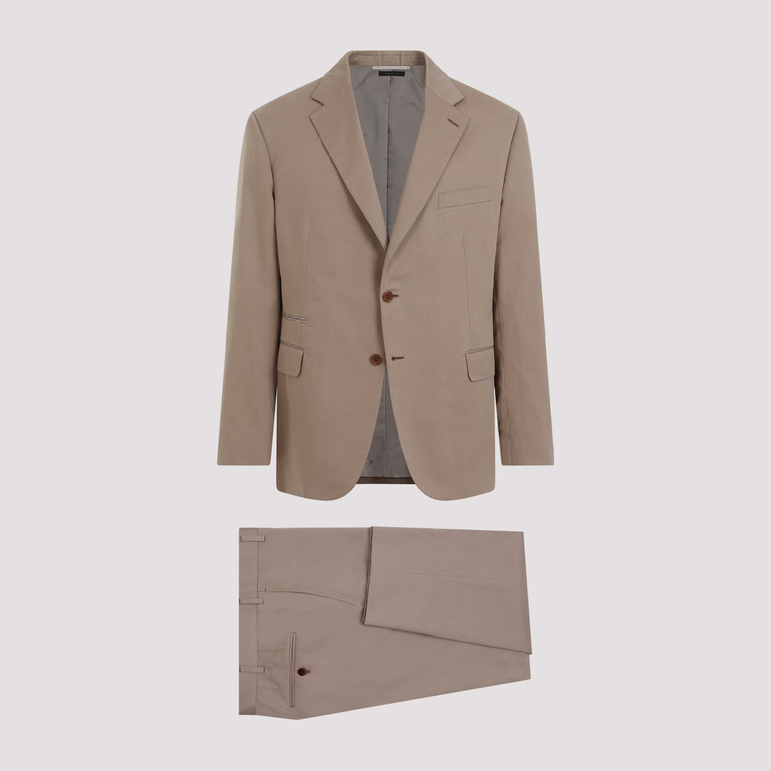 Beige Cotton Suit-0