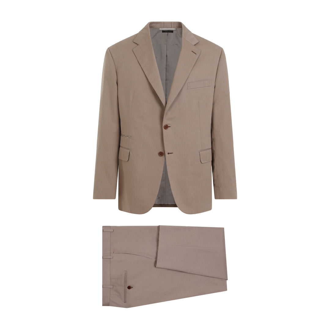 Beige Cotton Suit-1