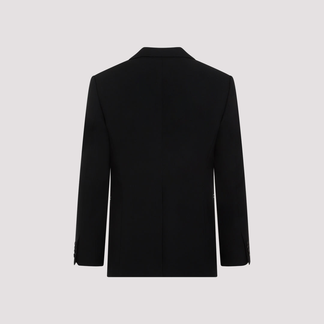 Black Large Tux Wool Jacket-3