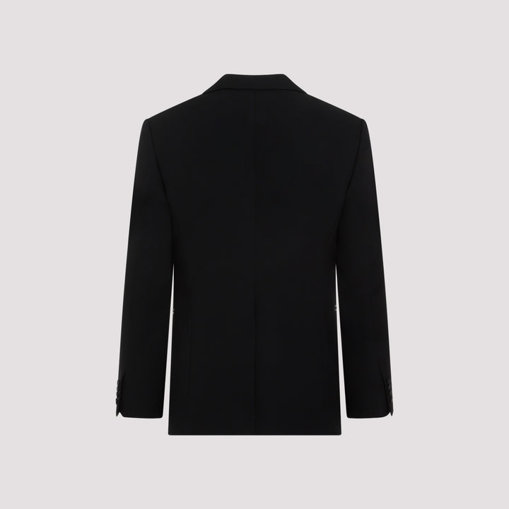 Black Large Tux Wool Jacket-3