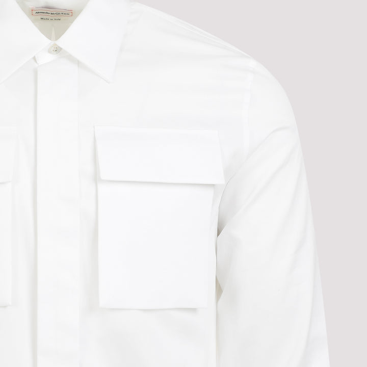 White Cotton Shirt-4