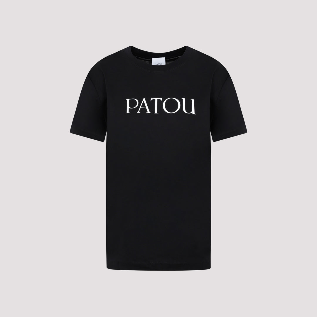 Black Cotton Iconic T-Shirt-0