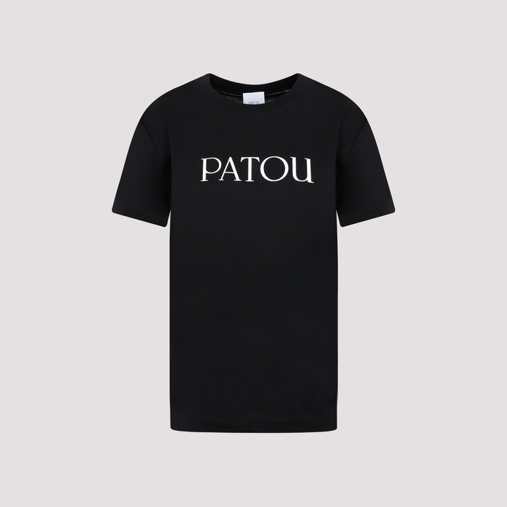 Black Cotton Iconic T-Shirt-0