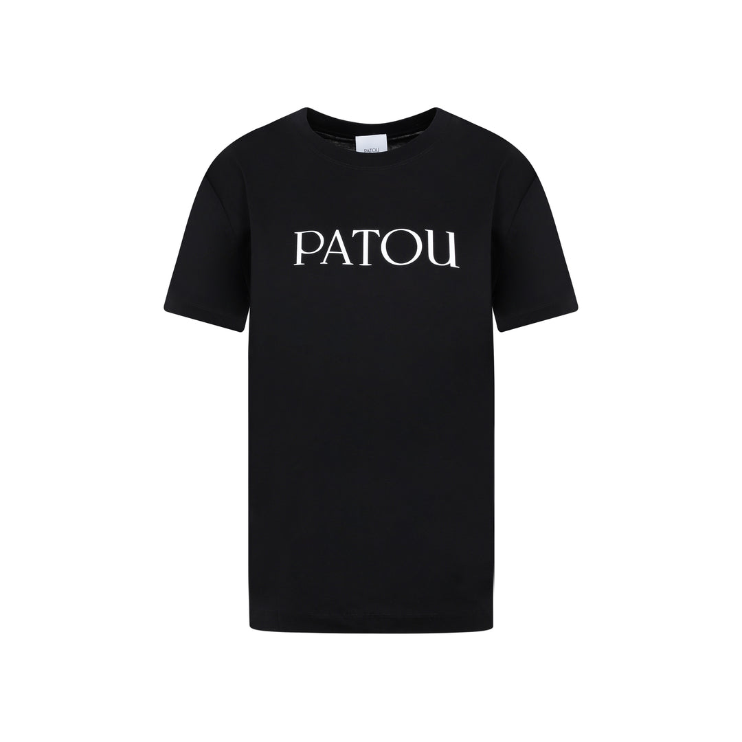 Black Cotton Iconic T-Shirt-1