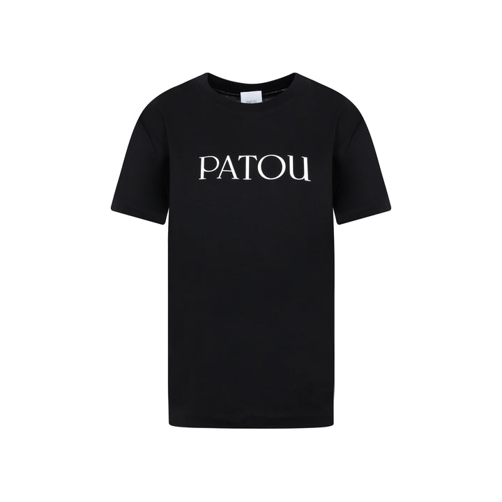 Black Cotton Iconic T-Shirt-1