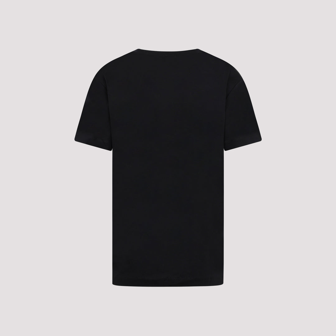 Black Cotton Iconic T-Shirt-3