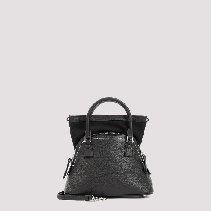 Black Leather 5AC Micro Bag-0