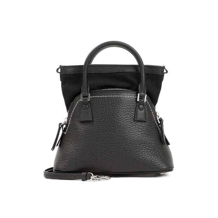 Black Leather 5AC Micro Bag-1