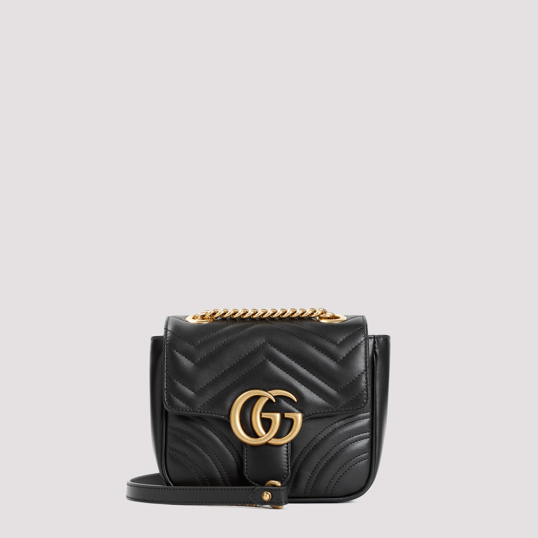 Black GG Marmont Mini Shoulder Bag-0