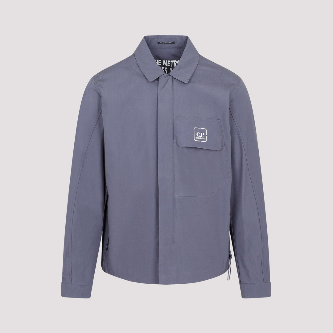 Ombre Blue Metropolis Series Hydro Stop Tela Overshirt-0