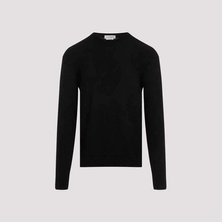 Black Cotton Pullover-0