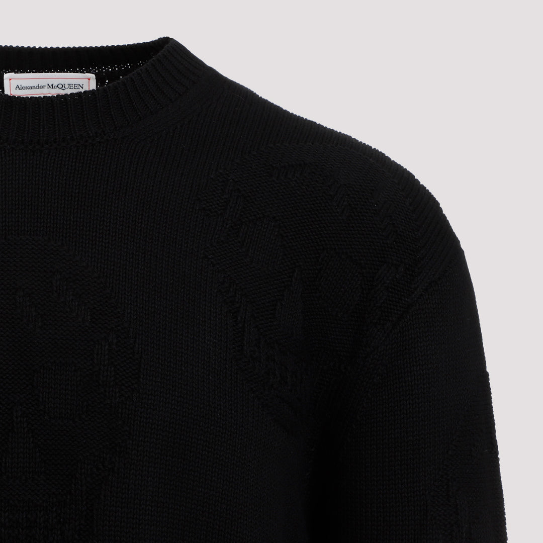 Black Cotton Pullover-5