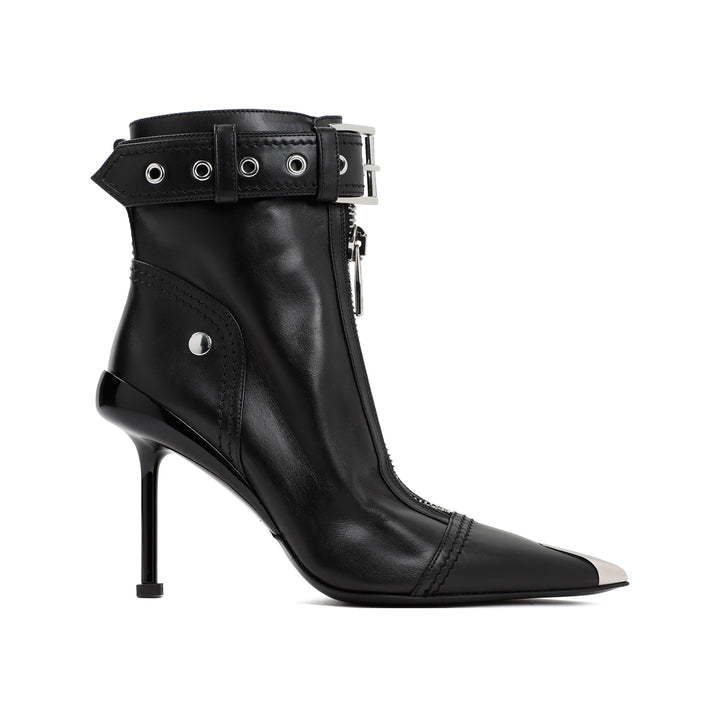 Black Leather Ankle Boots-1