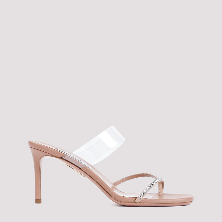 Powder Pink Movie 75 Nappa Leather Mules-0