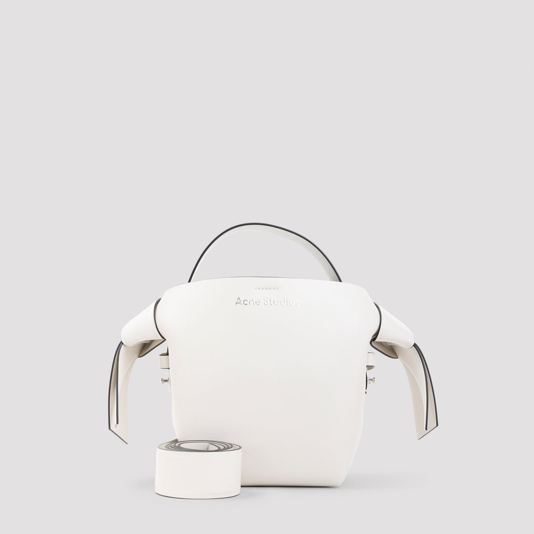 White Musubi Calf Leather Mini Bag-0