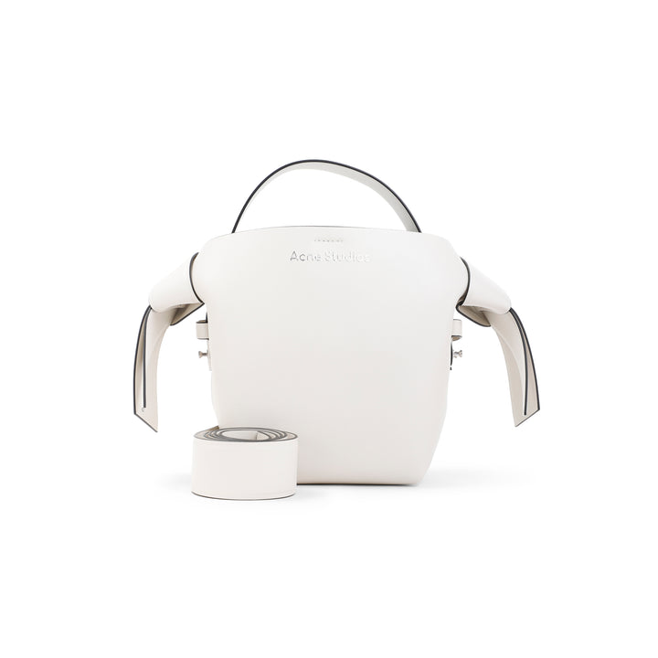 White Musubi Calf Leather Mini Bag-1