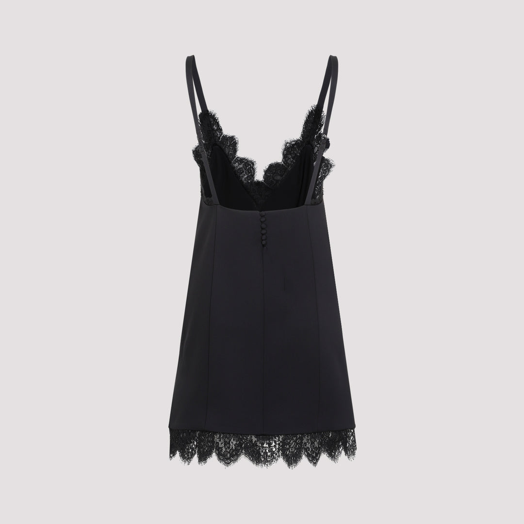 Black Bo Acetate Dress-3