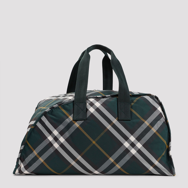 Green Large Polyamide Duffle Bag-0