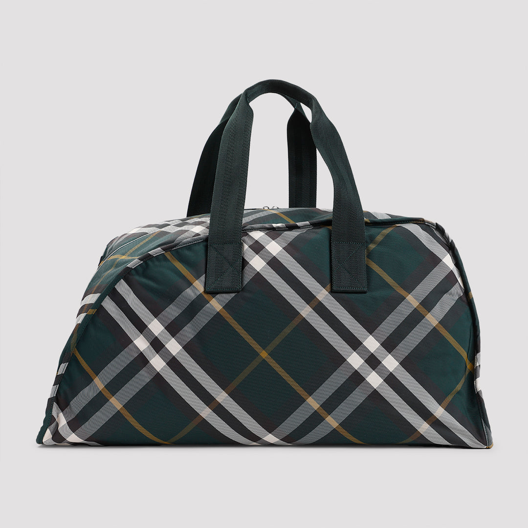 Green Large Polyamide Duffle Bag-2