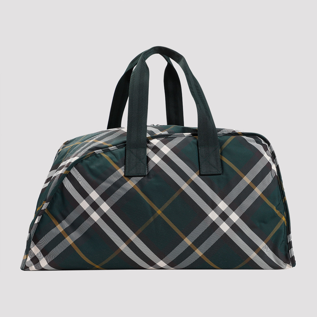 Green Large Polyamide Duffle Bag-3