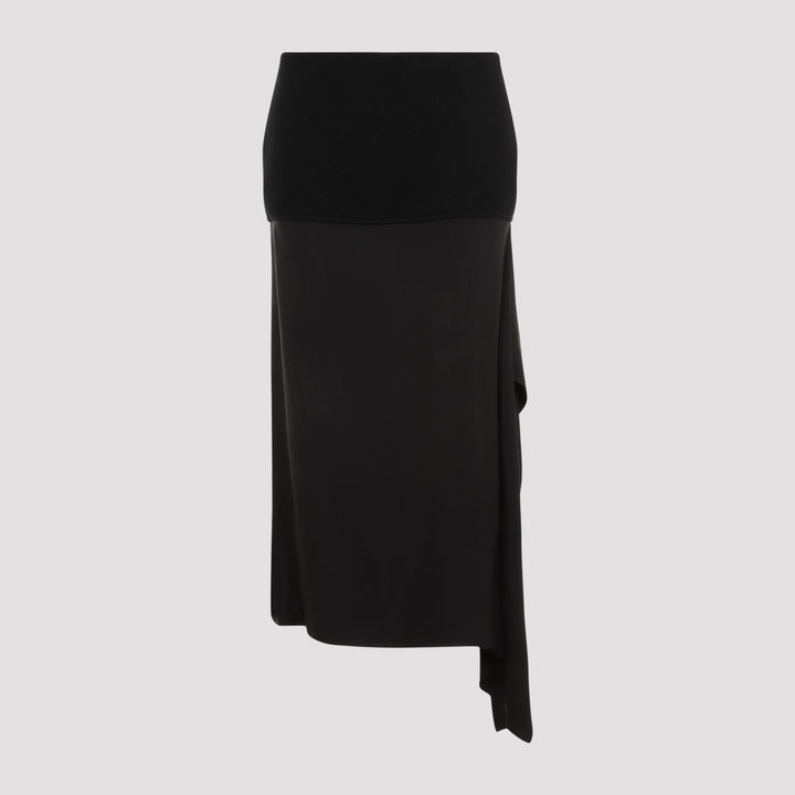 Black Wool Skirt-0