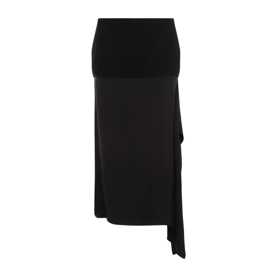 Black Wool Skirt-1