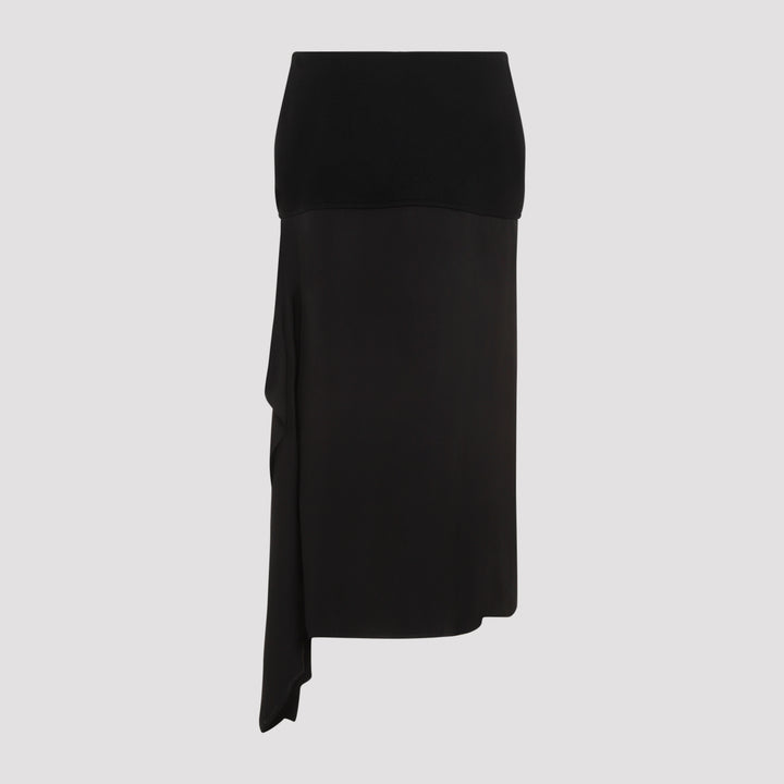 Black Wool Skirt-3