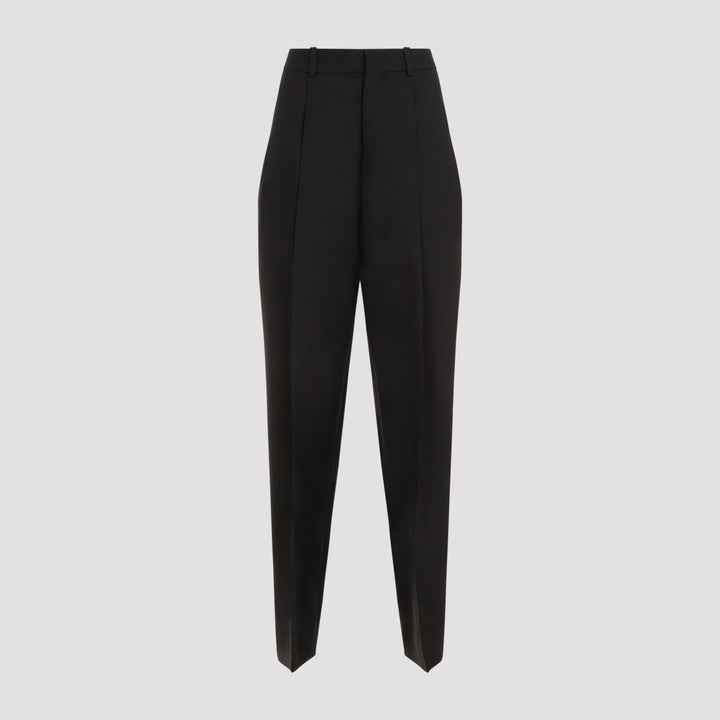 Black Le Pantalon Curzio Cotton Pants-0