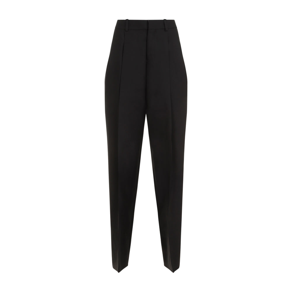 Black Le Pantalon Curzio Cotton Pants-1