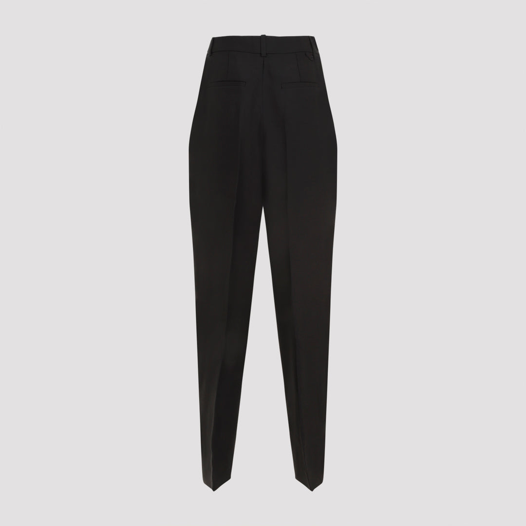 Black Le Pantalon Curzio Cotton Pants-3