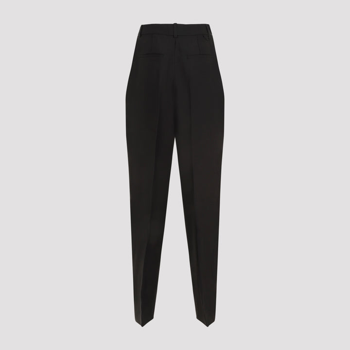 Black Le Pantalon Curzio Cotton Pants-3