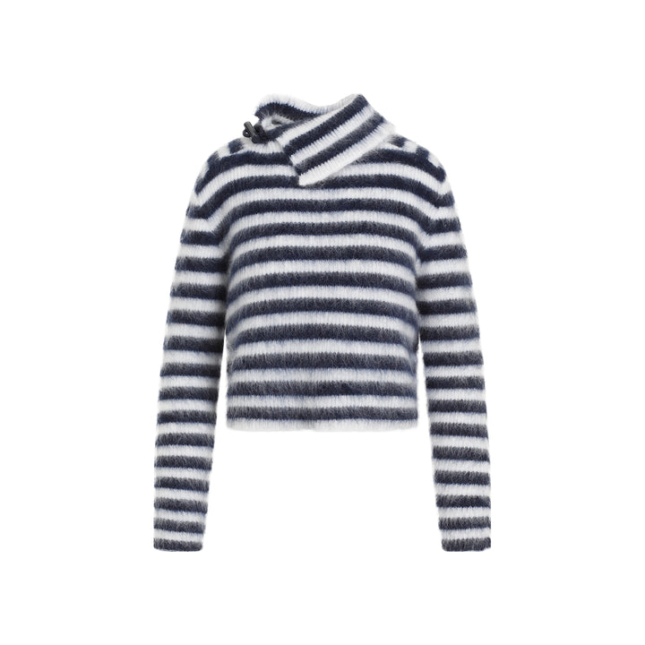 Navy Blue Le Pull Marina Mohair Pullover-1