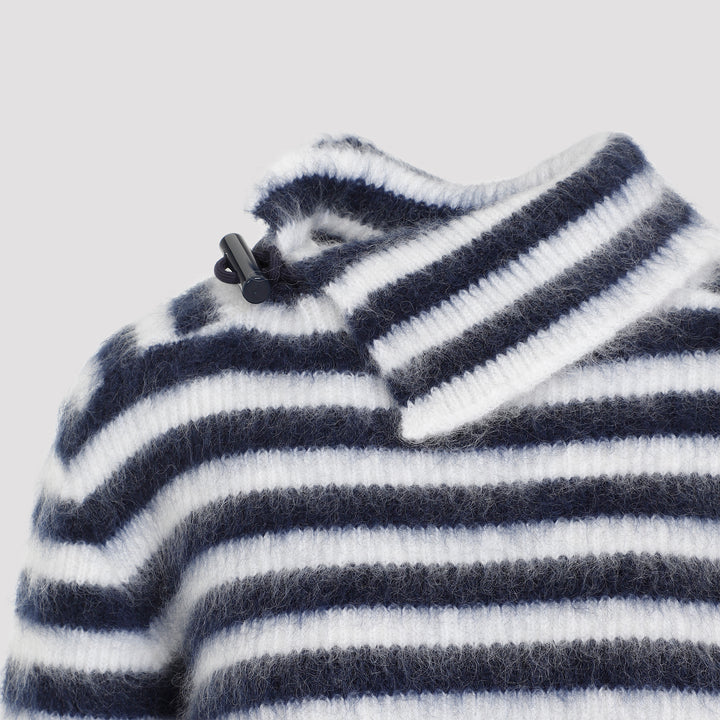 Navy Blue Le Pull Marina Mohair Pullover-4