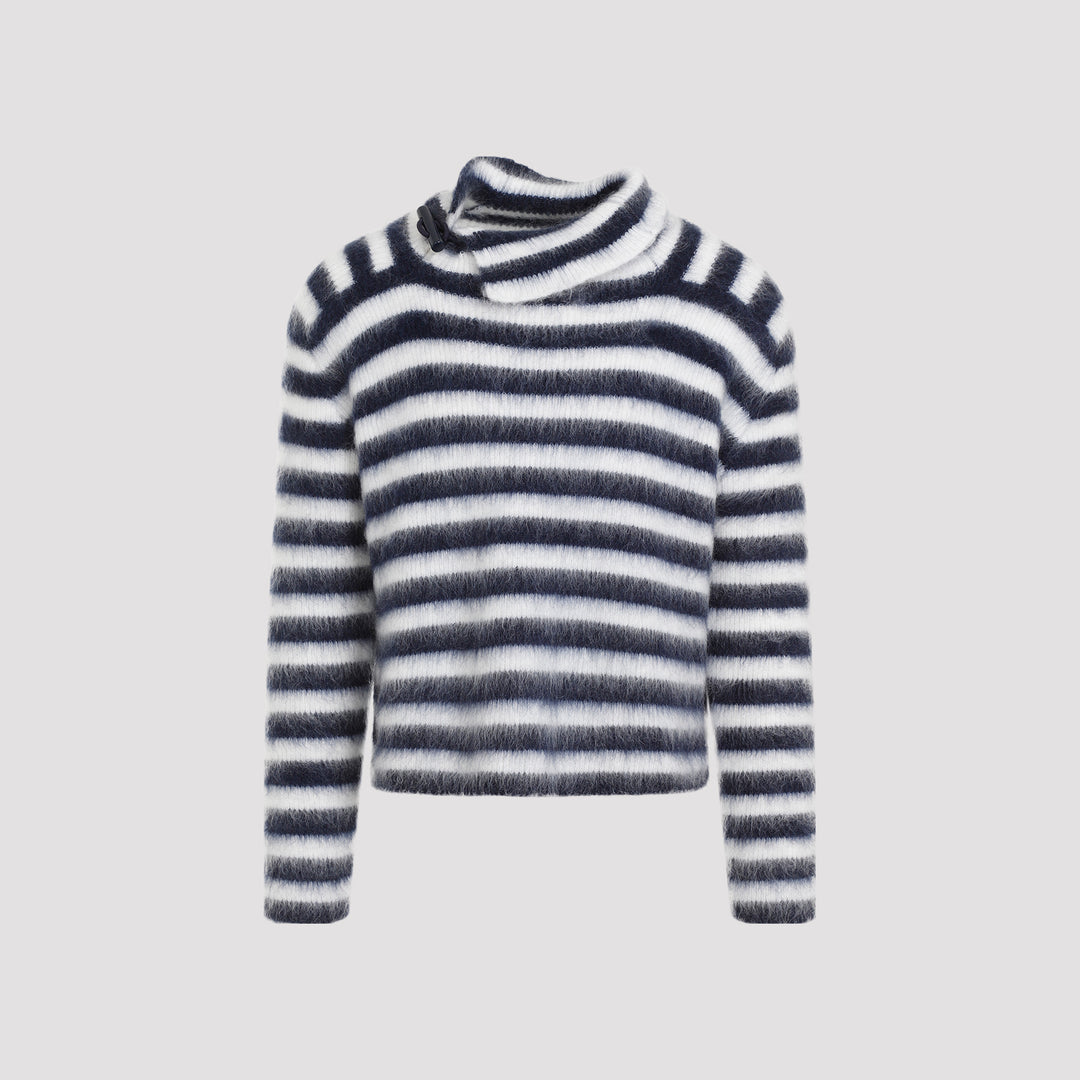 Navy Blue Le Pull Marina Mohair Pullover-2