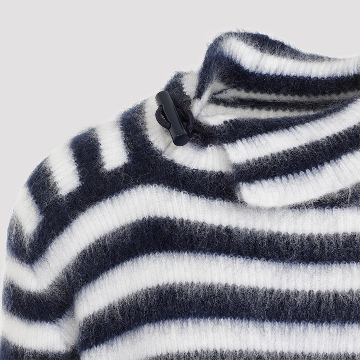 Navy Blue Le Pull Marina Mohair Pullover-4