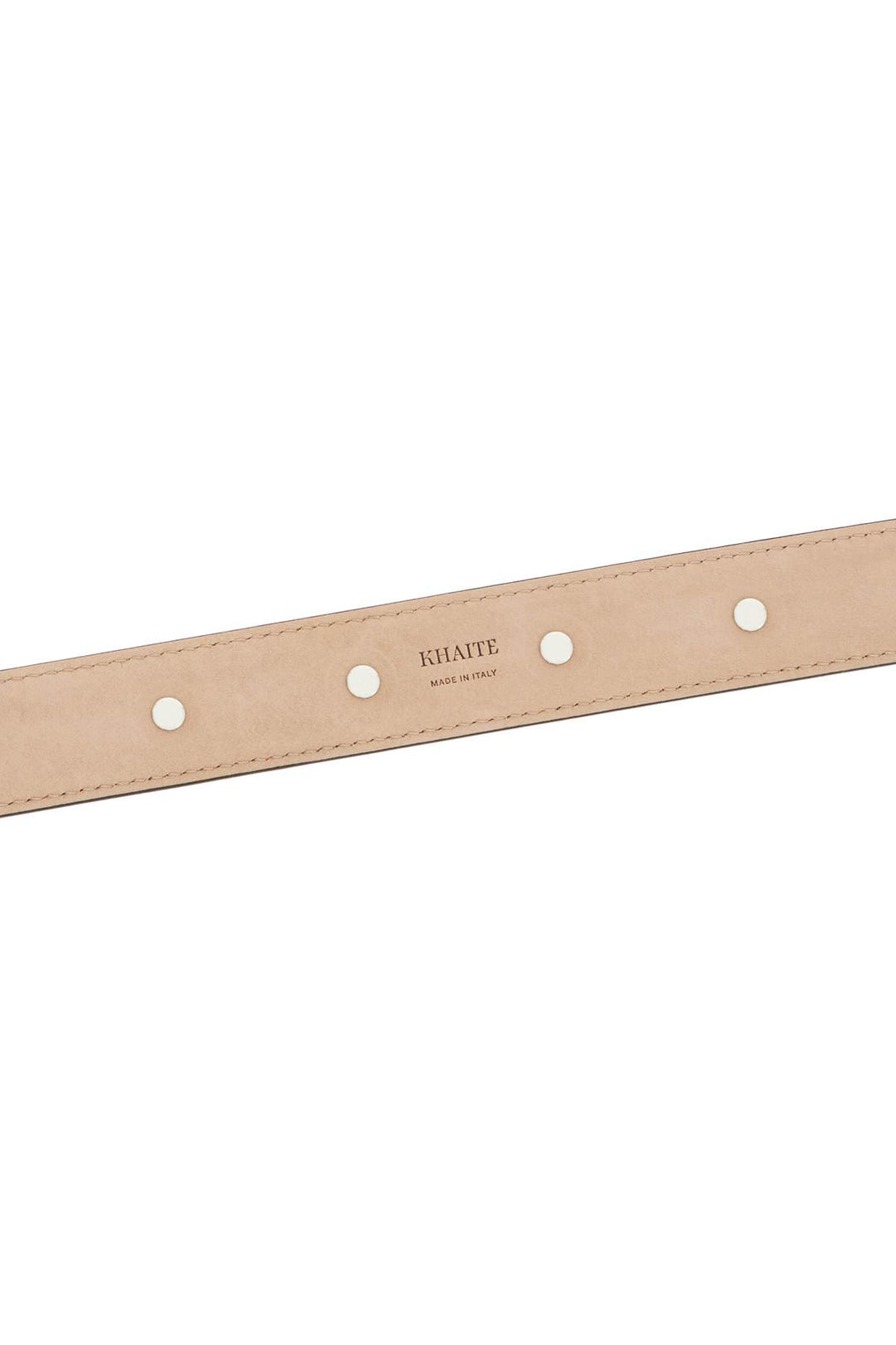 coffee calfskin belt with studs 30mm-2