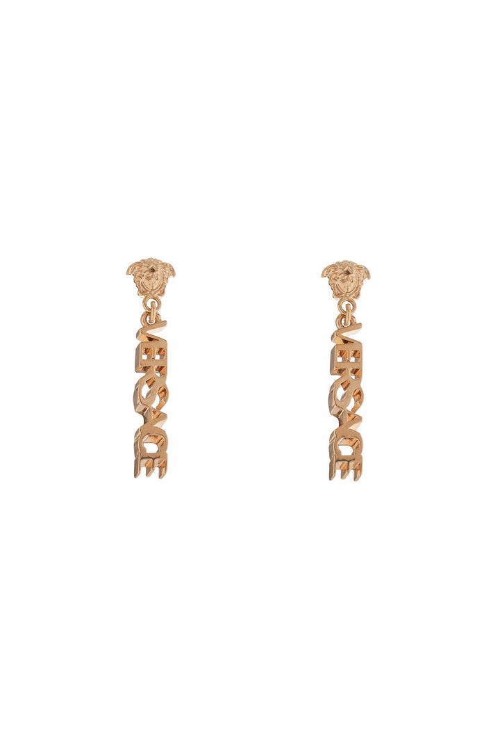 gold metal lion head earrings with three-dimensional effect-1